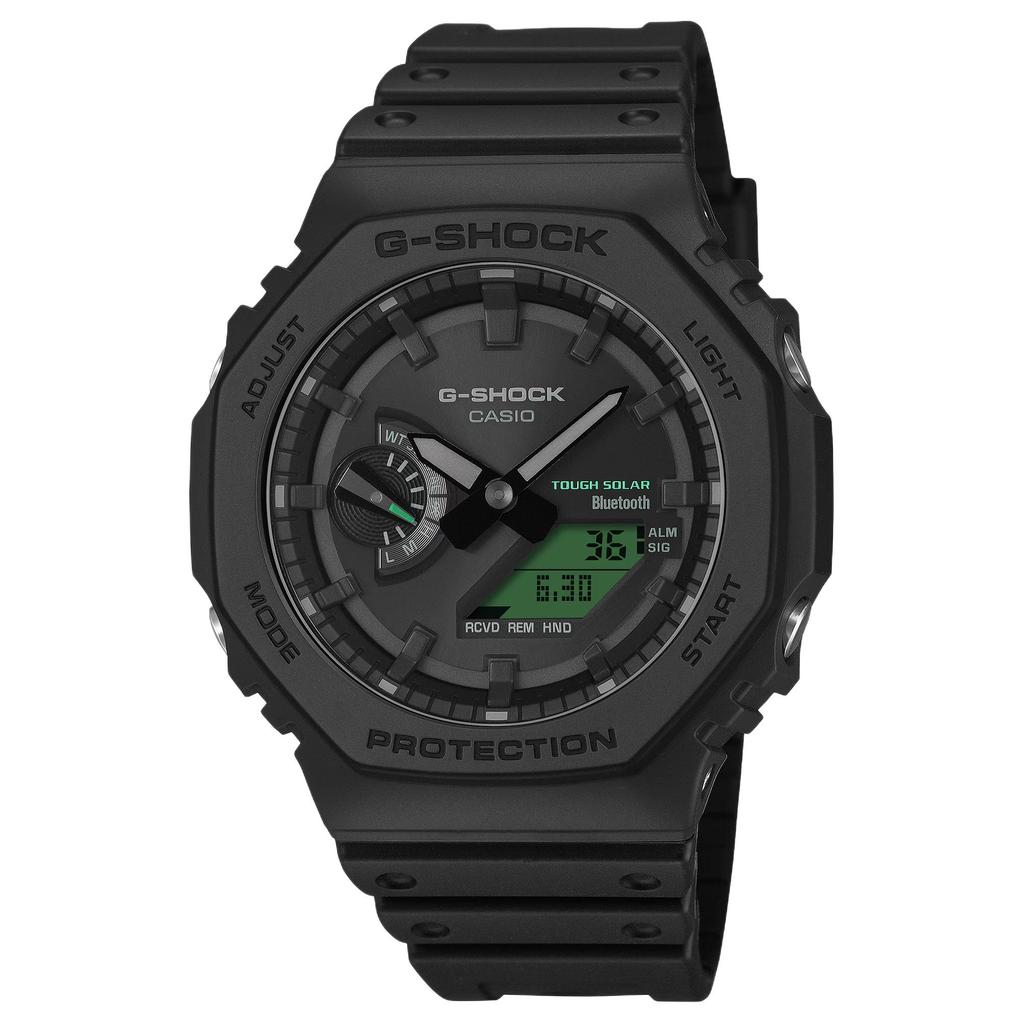 Casio 2100 Bluetooth Connection Shockproof Solar Quartz Movement Resin Strap Watch Men watches Black GA-B2100BEG-1A