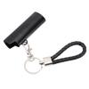 Lighter Holder Keychain with Spring Clip Retractable Metal Portable for Backpack Pocket Black