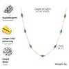Vnox Green Stones Flower Charms Necklaces, Women Chain Necklaces, Vintage Beads Necklaces Collar, Autumn Winter Jewelry