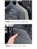 Men's Lightweight Stand Collar Down Jacket with White Duck Down, Autumn/Winter Casual Cold Protection Patchwork Design.