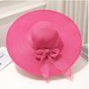 Large Edge Straw Hat With Sun Protection For Women Summer Beach Fashion