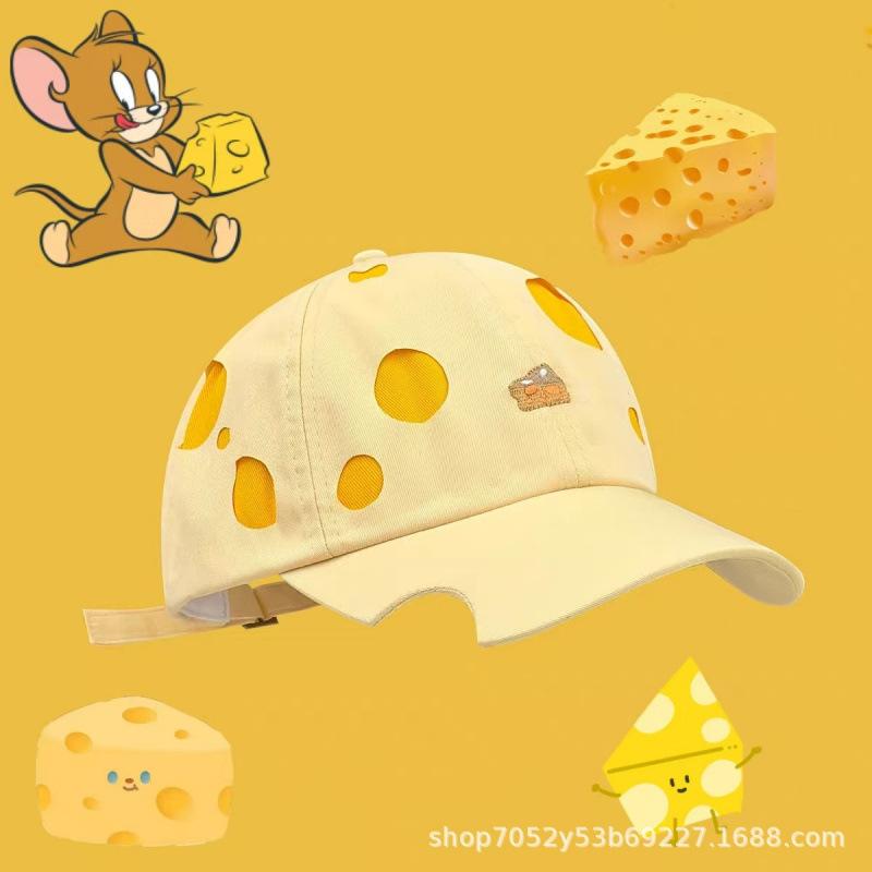 Cheese~ Niche sweet embroidered baseball cap female summer student personality hole visor cap cap tide