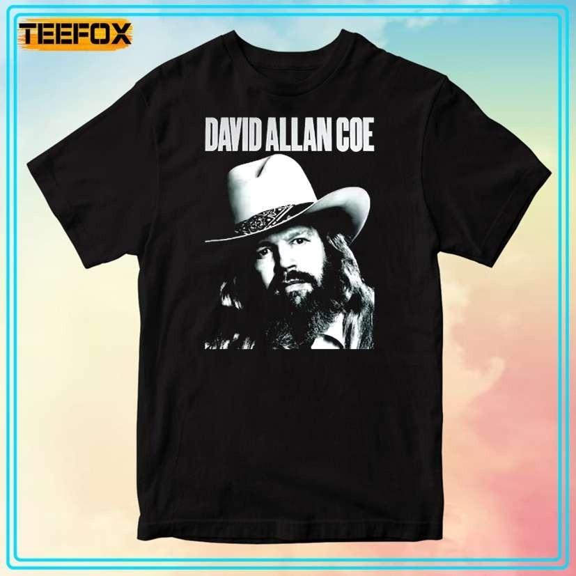 Винтажная футболка David Allan Coe Music For Fans Черная S-5XL Унисекс Рубашка SG939 S разноцветный