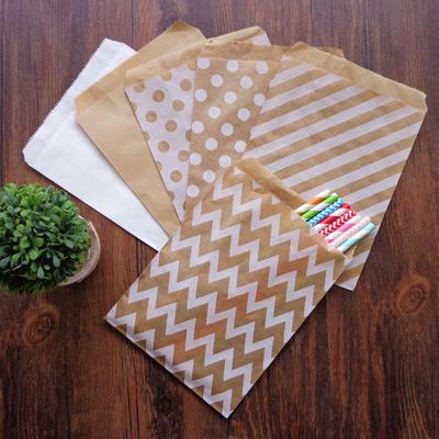 Kraft Paper Baking Packaging Bag Cookie Candy Packaging Paper Bag Kraft Paper Bag