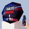 France National Football Team Manual Five Fold 8 Rib Umbrella Support Custom Text, Lightweight Travel Umbrella