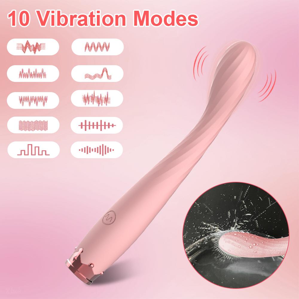 Snabb Orgasm G-punkt Finger Vibrator Kvinnor Bröstvårds Klitoris Stimulator Dildo Vagina Massager 10 Lägen