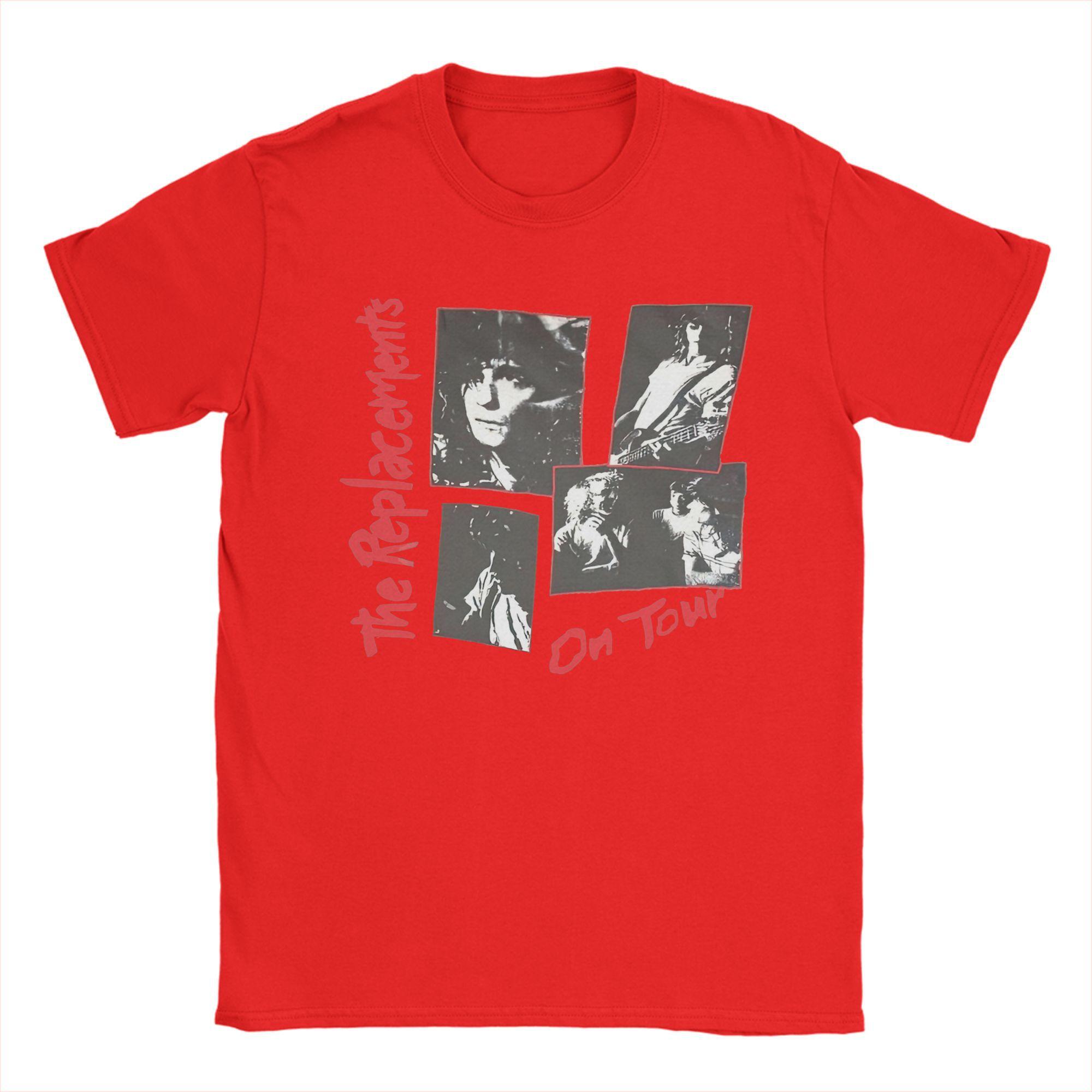 The Replacements Vintage T Shirts Men Cotton Hipster T-Shirts Round Collar  Tee Shirt Short Sleeve Clothes Big Size S