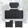 2 Pieces Backrest Cushion Accessories Passenger Sissy Bar Rear Suitcase PU Material