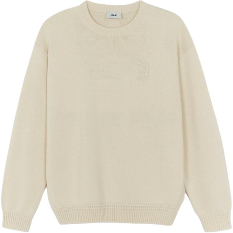 MLB Sweaters Unisex Beige Crew Neck Moderate 3AKPB0554-43CRS S