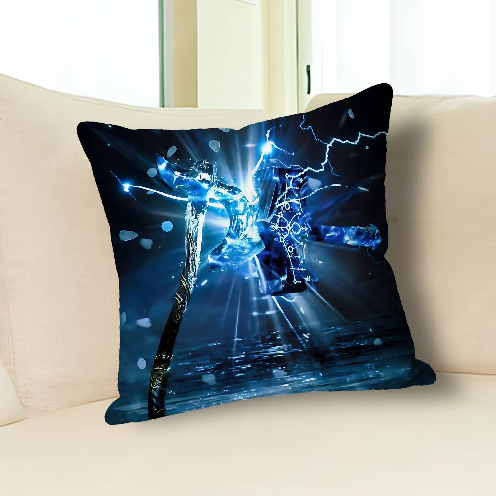 

G-God of W-War Game Anime Celebrity Merchandise All-Match Printed Pillow Case Sofa Car Office Room Decoration Protector 30cmx30cm