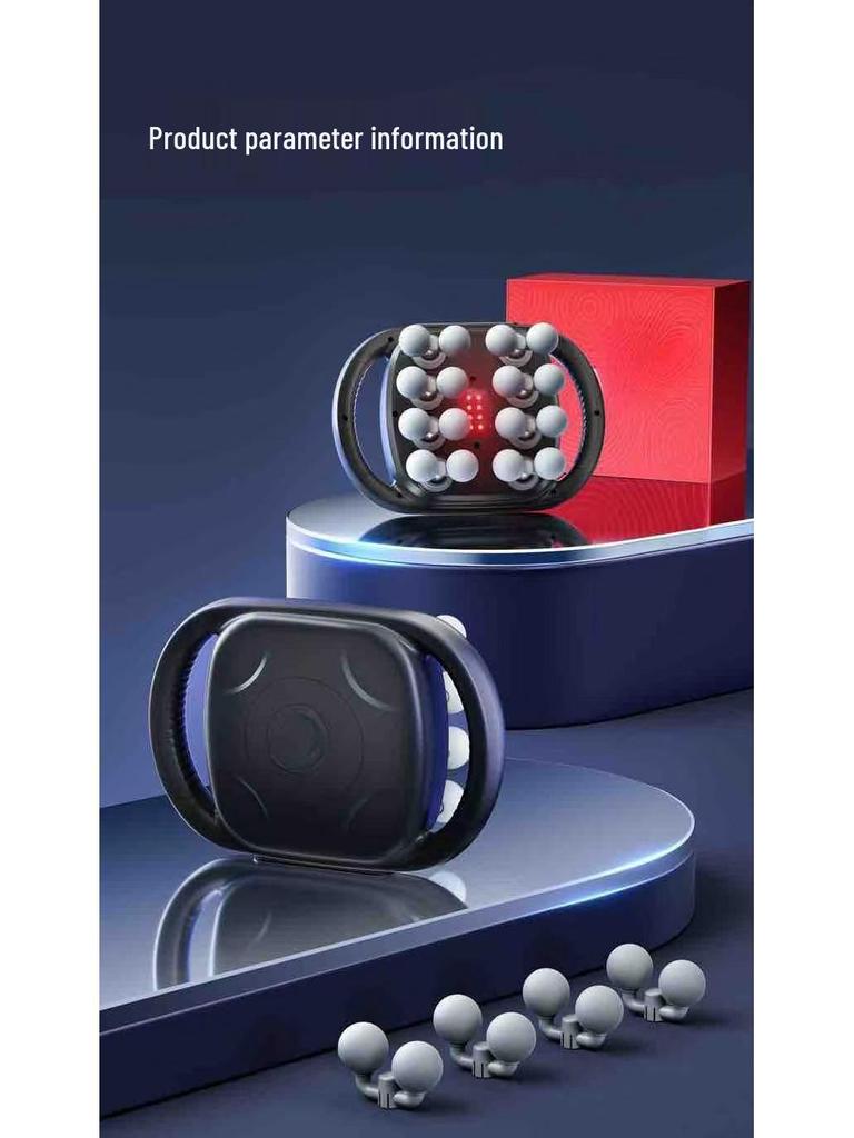 Professional 16-Head Massager for Cervical, Lumbar, and Back Muscles - Deep Relaxation Massage Tool