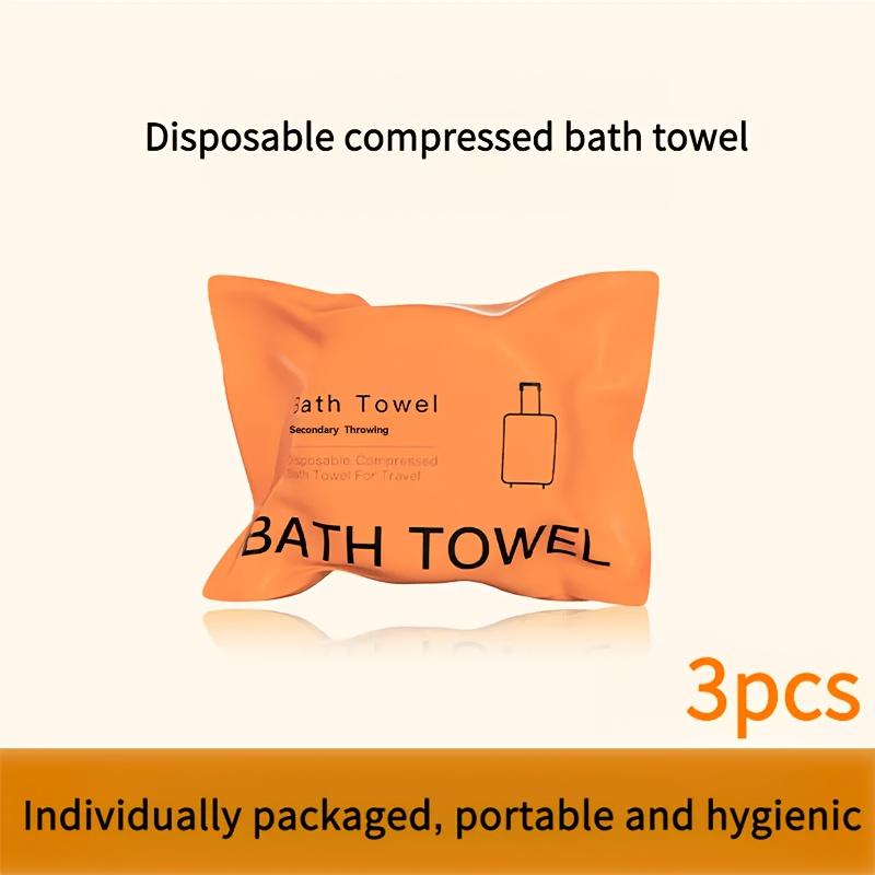 3Pcs Extra Large Bath Towels - Thick, Quick-Dry Travel Bath Towels, Individually Packaged, Ultra-Soft and Highly Absorbent Microfiber - Suitable Fo 3 Pieces оранжевый