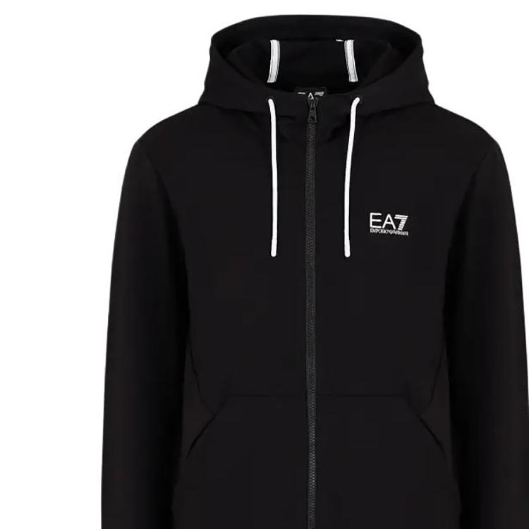 EMPORIO ARMANI Zip-Up Drawstring Hoodie 3DPM53-PJ05Z-1200