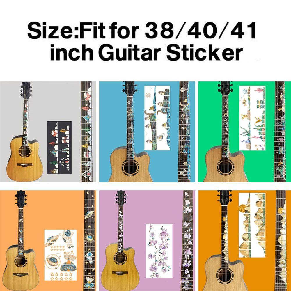 PVC Guitar Fretboard Sticker Guitarra Accessories Electric Guitar Parts Bass Inlay Decal DIY Instrument Decorations