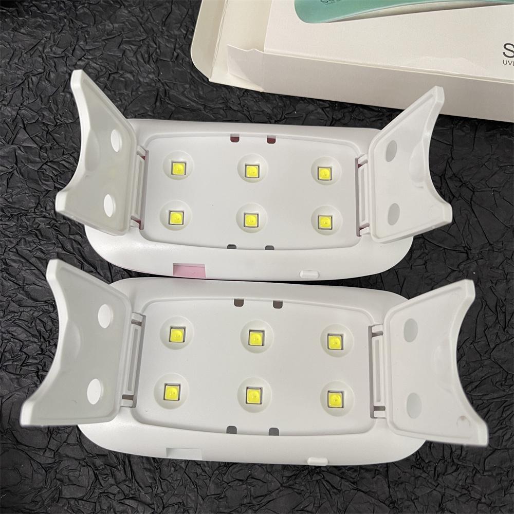 Mini 6W sušička nehtů LED UV lampa Micro USB gelový lak vytvrzovací stroj na nehty 6LED korálky manikúra nehtový nástroj