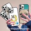 Cute Pug Dog Phone Case Magesafe Magnetic Wireless Charge Cover For iPhone 17 Air 16 16e 11 12 13 14 15 Pro Max Plus