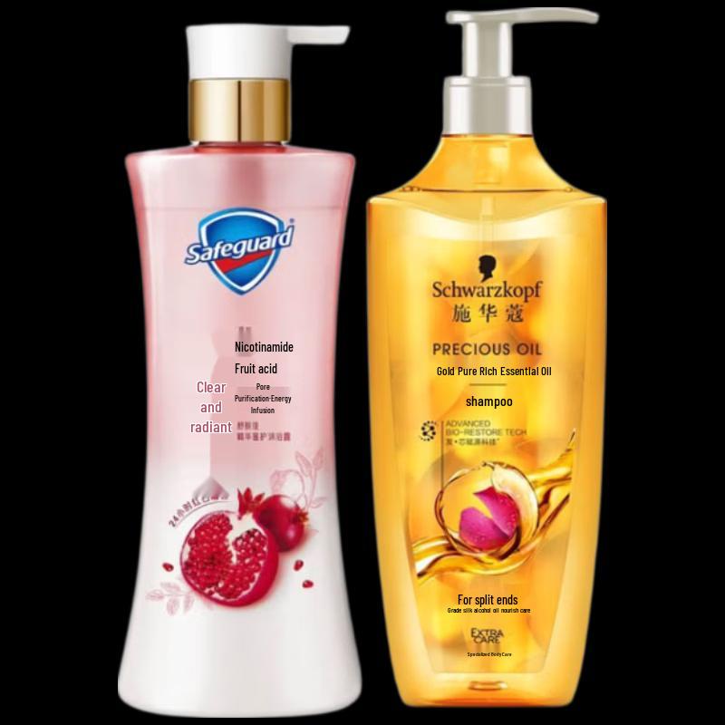 Набор: Гель для душа Safeguard с гранатом и Шампунь Schwarzkopf