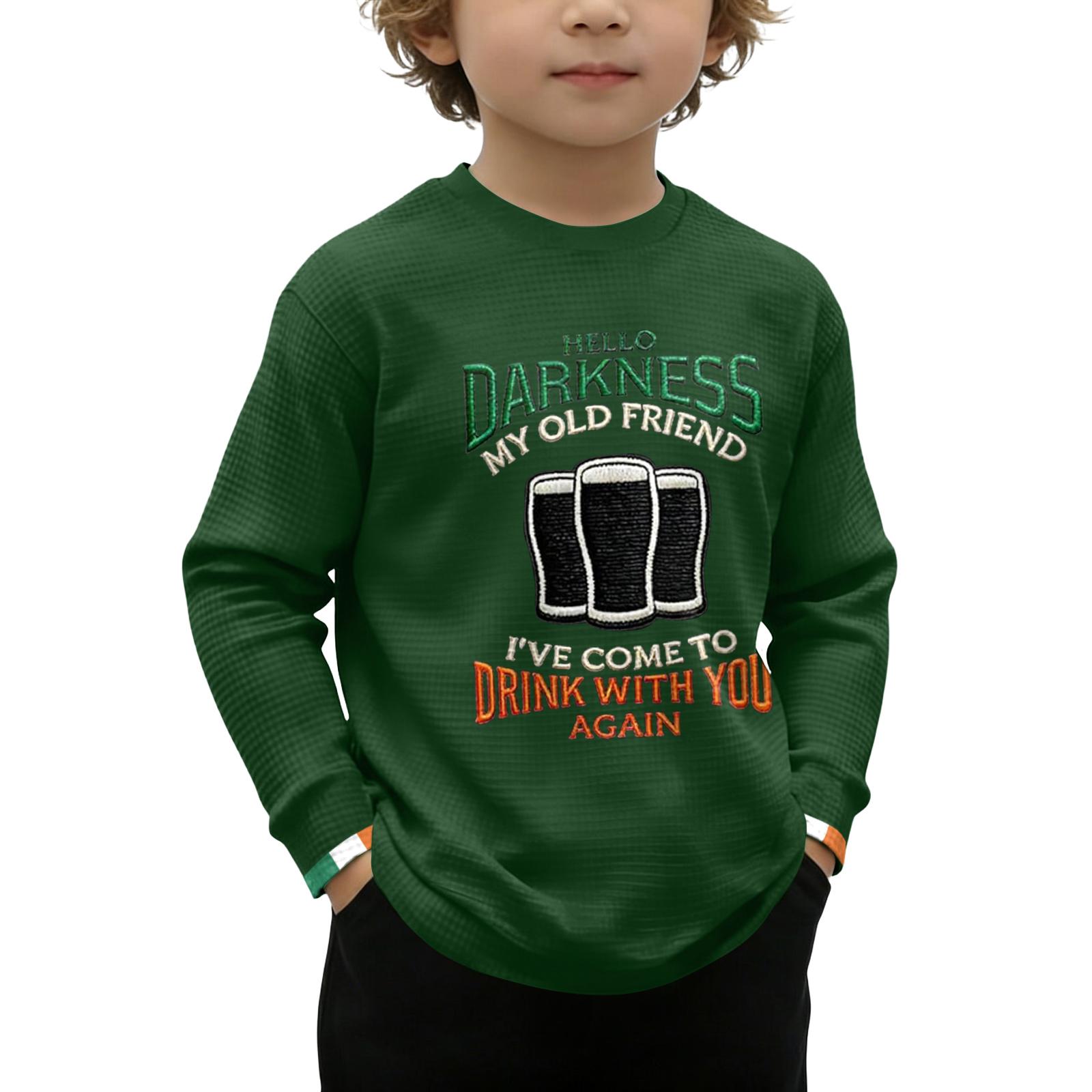 

Children s Printed Long Sleeve O-Neck Top Daily Casual T-shirt 110