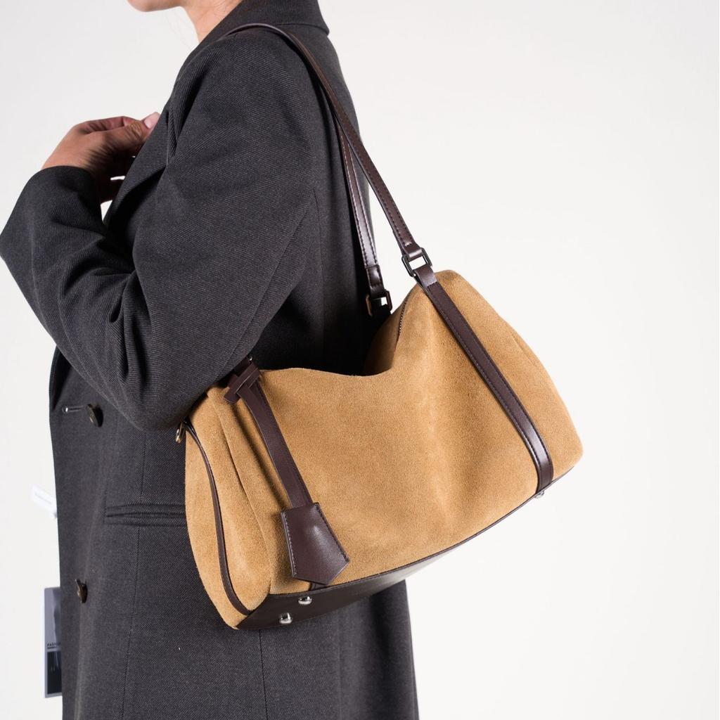 Cestovná taška pod pazuchu pre ženy, na jeseň a zimu, s matnou prvotriednou hovädzinou, veľkokapacitná, vysoko kvalitná, na jedno rameno alebo cez telo, všestranná, ležérna