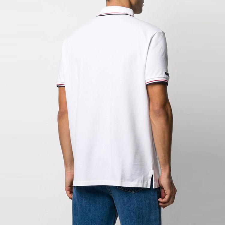 Polo Ralph Lauren Logo Embroidered Striped Short Sleeve Polo Shirt Men Tops White 710792813-002
