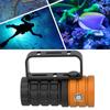 Diving Photography Fill Light 10000LM 12LED Professional Diving Flashlight for 100m