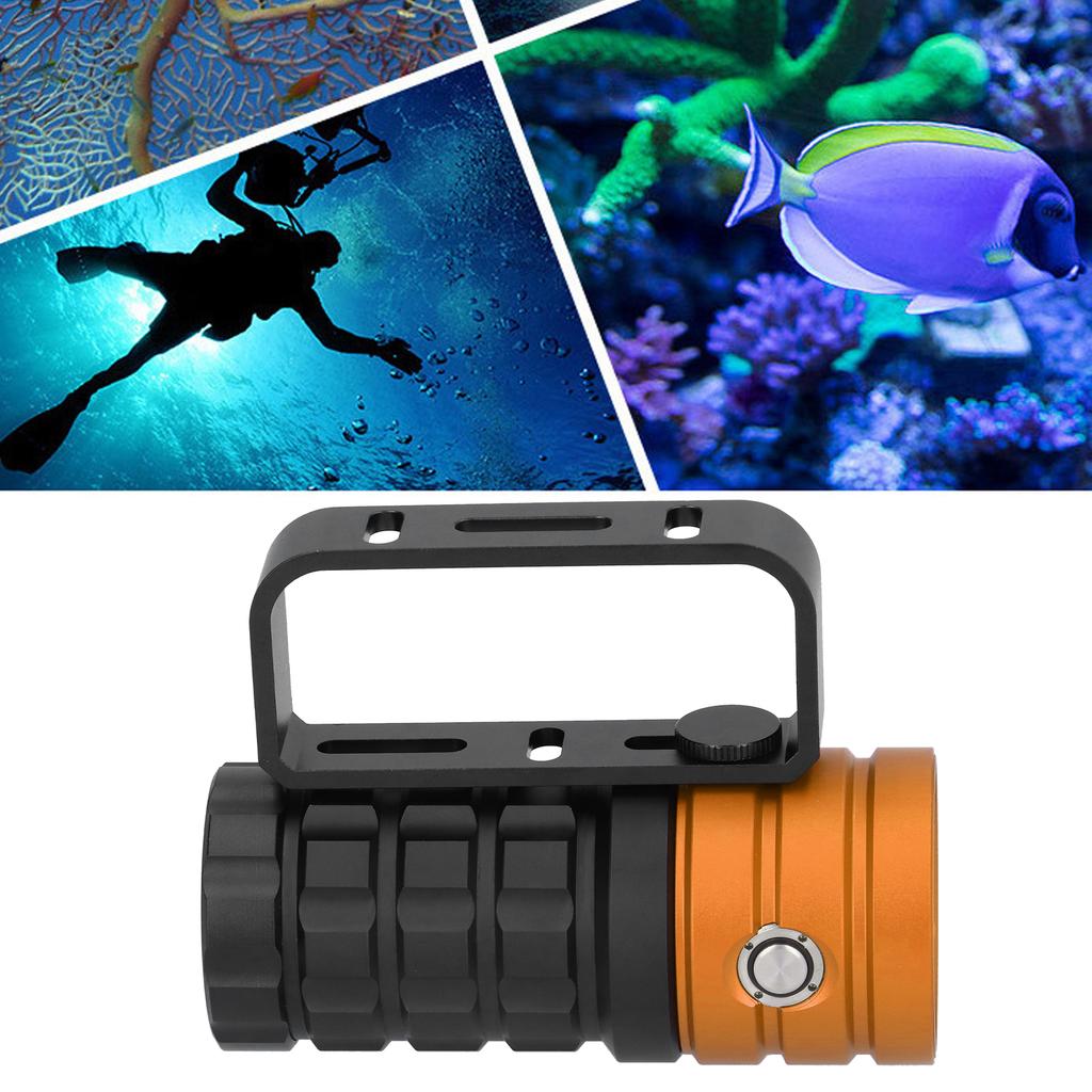 Diving Photography Fill Light 10000LM 12LED Professional Diving Flashlight for 100m