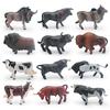 Wild Animal Calf Models: Antelope, Musk Ox, Water Buffalo Bull for Children's Cognitive Play