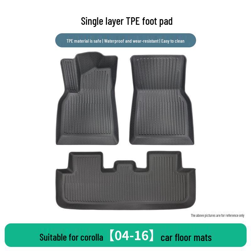 Custom-Fit Floor Mats for Toyota Corolla (2004-2016) - TPE Material