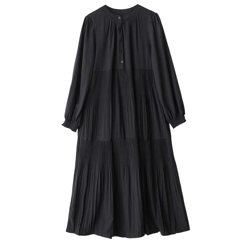 Šaty s dlouhým rukávem na jaro a podzim