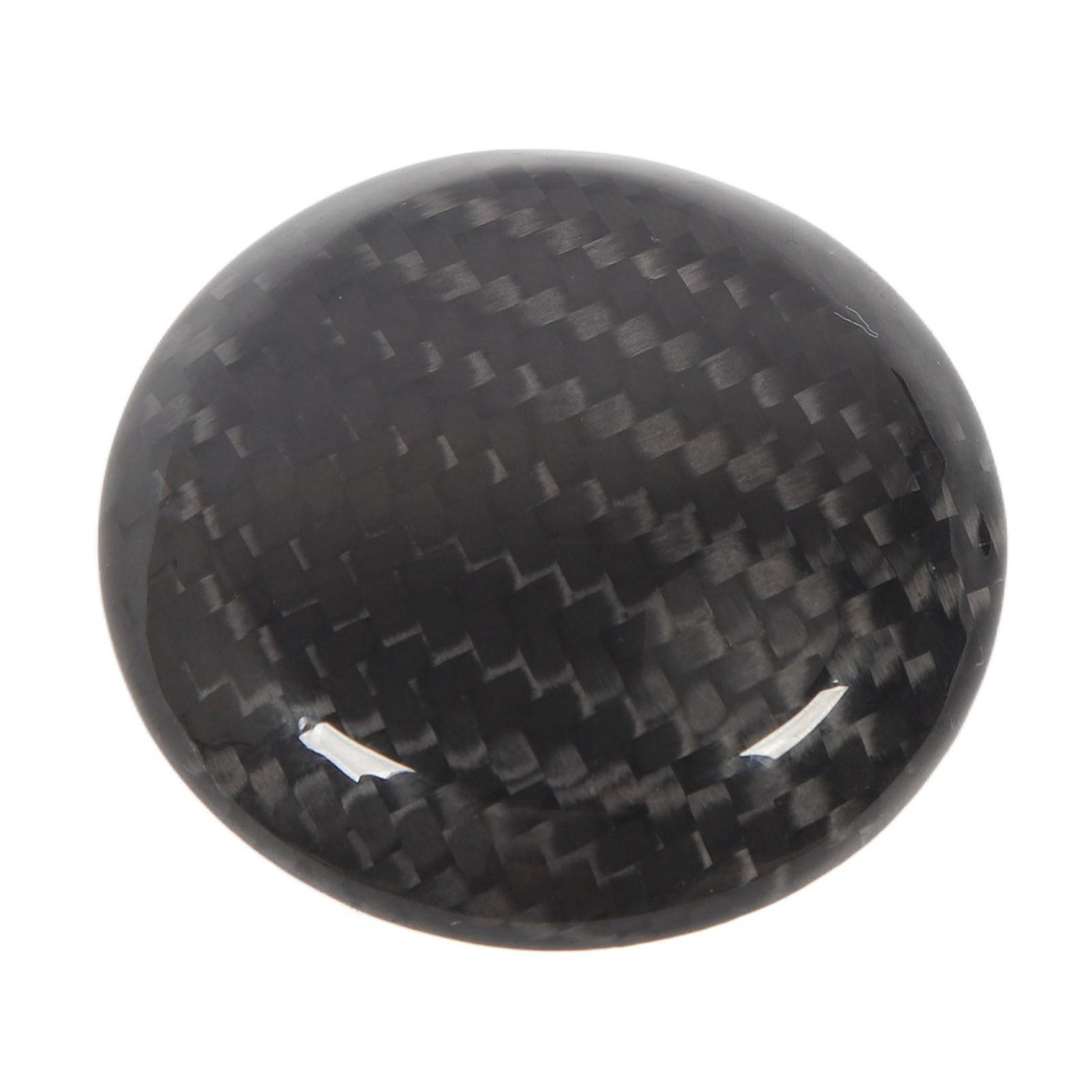 

Gear Shift Knob Trim Glossy Carbon Fiber Gear Shift Knob Head Cover Trim Replacement for Toyota