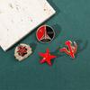 Russian Funny Cat Pins Russian Blue Cat Red Star Brooch Red Star Russian Pin  Cat Lover Friends