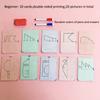 69pcs Pen Control Art Training Set, Reusable Symmetrical Drawing Cards, Improve Writing Skills And Pen Grip Control,  Portable
