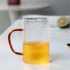 Creative Hammered Glass Water Cup with Handle