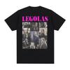 Legolas Vintage Collage Graphic Tshirt Unisexs Clothing High Quality Streetwear T Shirt Tops Loose Oversized Pure Cotton Tshirts
