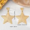 Hot Selling Personalized Fashion Trend Embossed Star Earrings Suitable for Women's Pendant Daily Party Wear