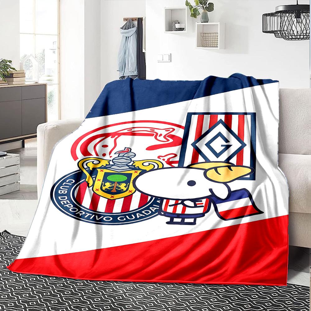 1 pezzo Squadra di Calcio (66) Coperta, Regalo, per Uomini e Donne, Coperta Morbida, Ottima per Divano Letto Divano Viaggio, Coperta Leggera in Flanella