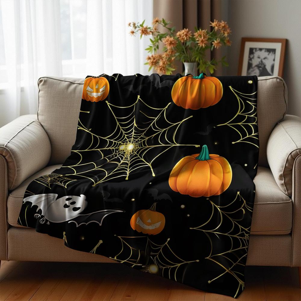 Golden Beach Sunset Cartoon Anime Print Flannel Blanket Soft Warm Throw for Kids Bedroom Sofa Christmas Office Car