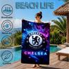 Football Club Emblem lion Beach Towel, Microfiber Beach Towel, Perfect For Pool, Beach, Travel, Home Decor Beach Party Fan gifts