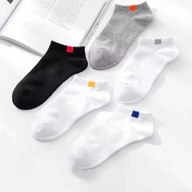 10 Pair High Quality Men Ankle Socks Breathable Cotton Sports Socks Mesh Casual Athletic Summer Thin Cut Short Sokken Size 38-48