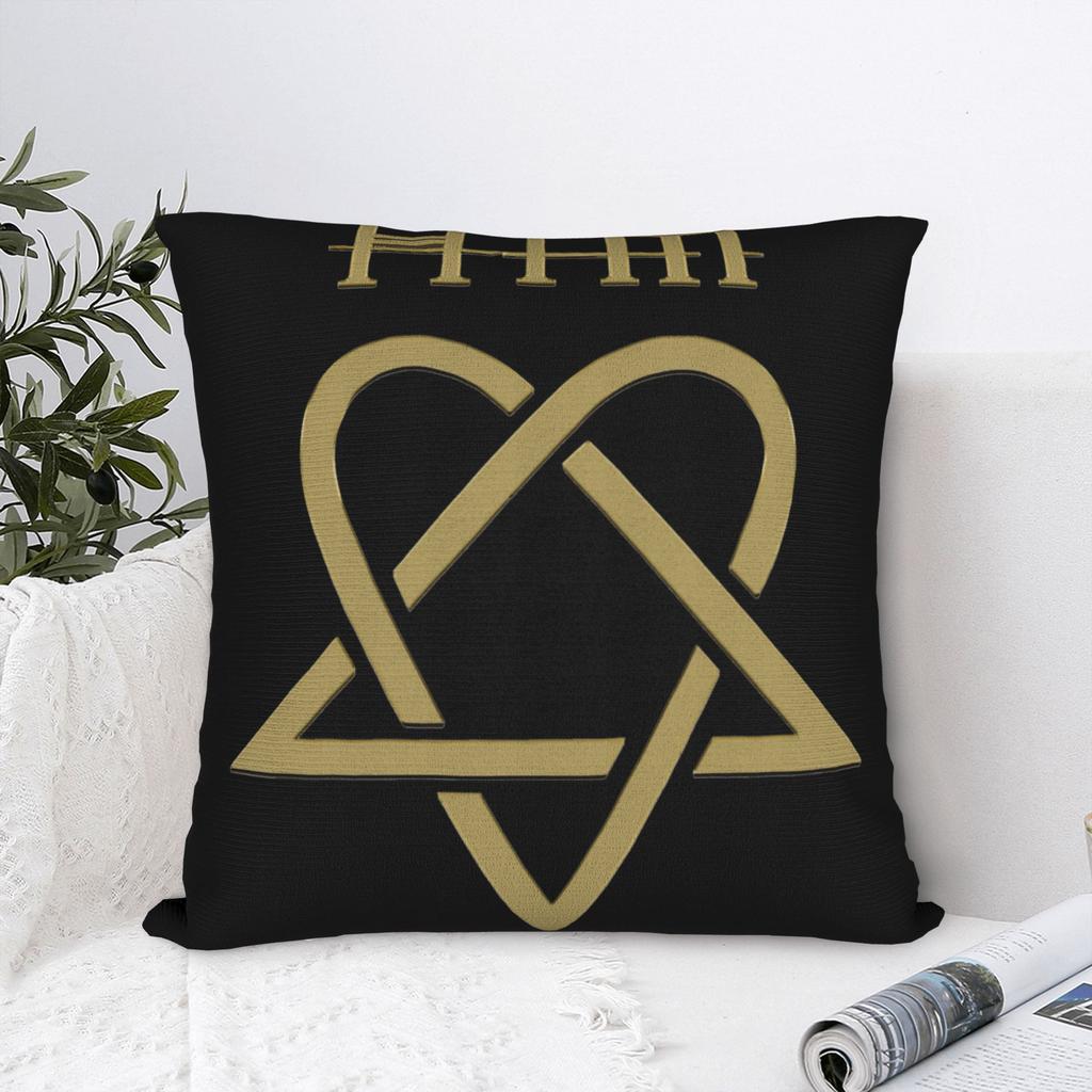 Him Band Skull Pillow Case Soft Pillow Cover Vintage Cushion Cover For Sofa Home Decor