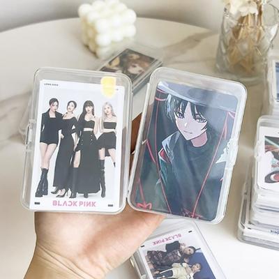 Διαφανές πλαστικό κουτί αποθήκευσης Pocards Small Card Storage Box Desk