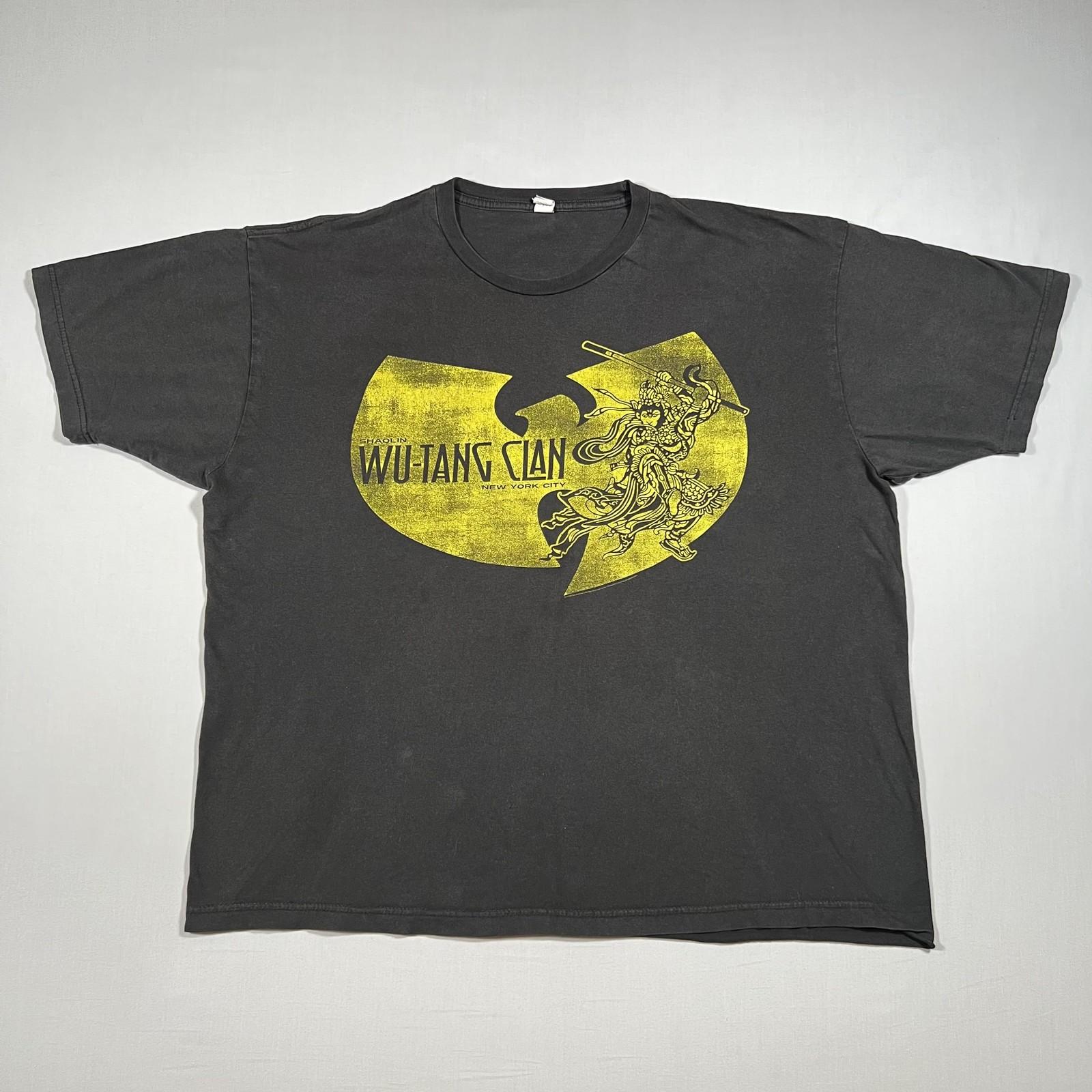 WuTang Clan Shaolin New York City Monkey T-Shirt Men s Black Yellow Size XL Unisex T-Shirt M