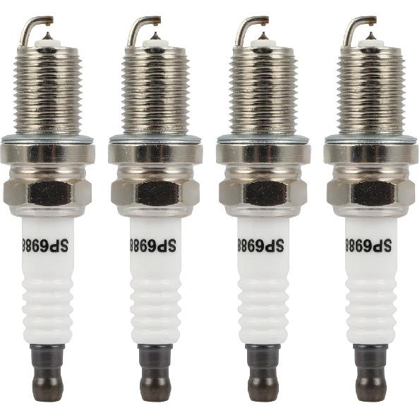 ECCPP Spark Plug Platinum Iridium Fit for Acura for CSX 2007-2010,for Honda for S200 2000-2009 Replacement for 6988 (4 Spark Plugs)