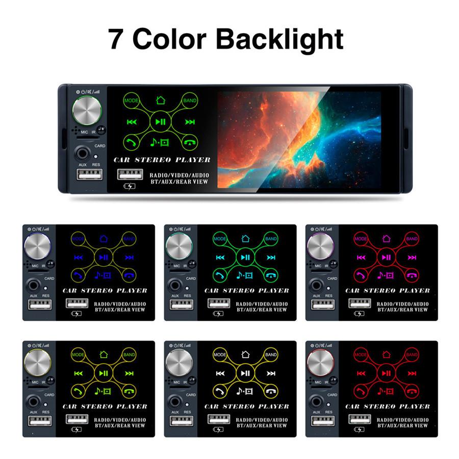 Car Receiver 4.1"Touch Screen Bluetooth RMVB/MP5/Radio/Bluetooth Player AM FM Radio RDS Support Subwoofer Micophone with Intelligent Dynamic Camera