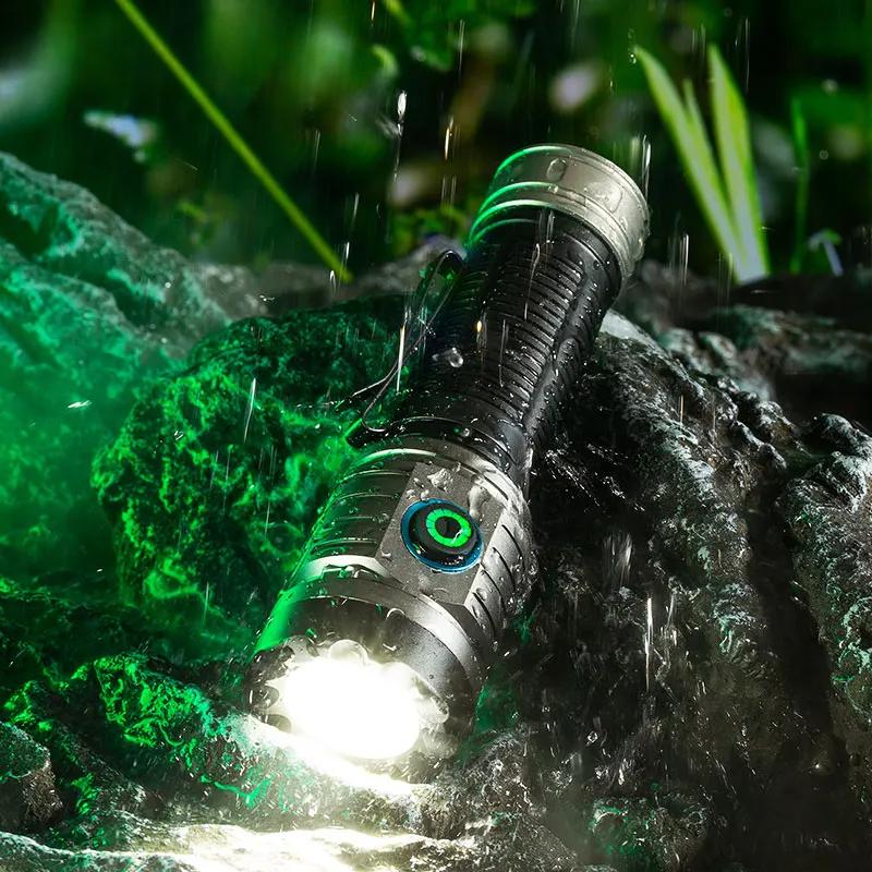 High Bright 3*LED Strong Light Mini Rechargeable Portable Torch Outdoor Aluminum Alloy Tactical Flashlight with Pen Clip