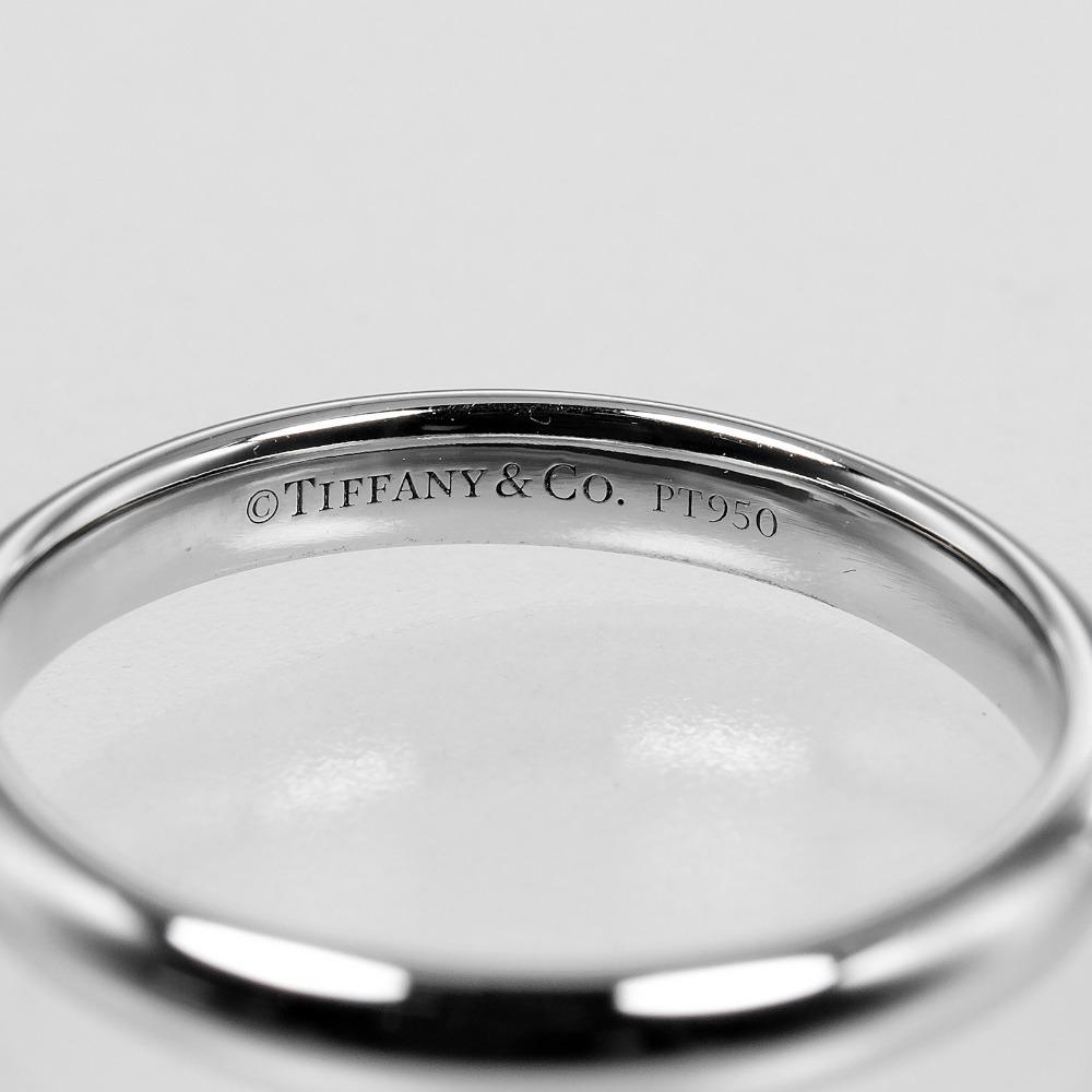 TIFFANY&Co. Aria Ring Pt950Platinum/diamond #4.5(US Size) 3.7g Women Used