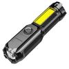 Outdoor LED Flashlight Zoomable Telescopic High Lumens USB Rechargeable Super Bright Outdoor Portable Camping Emergency Handheld Torch