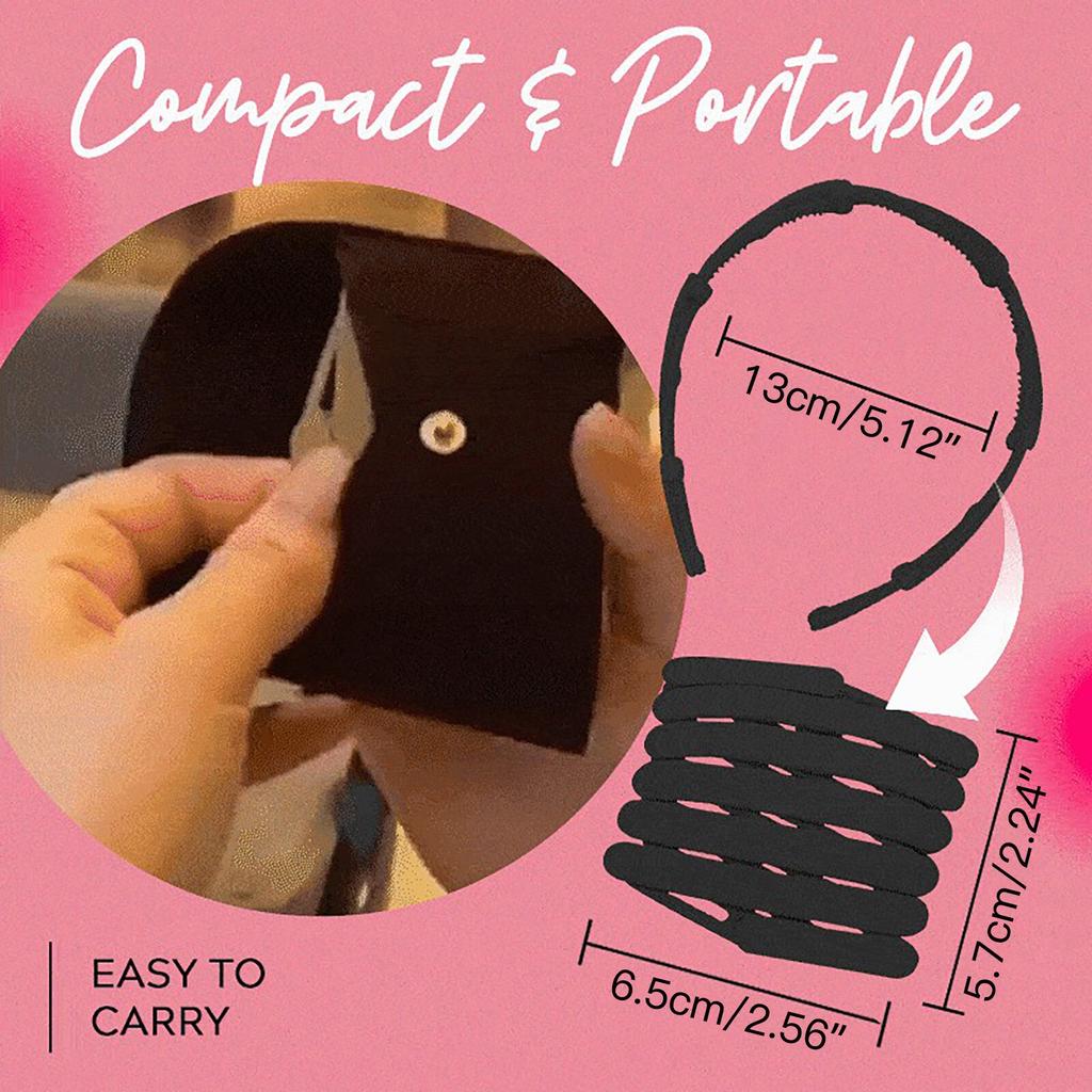 1PC Telescopic Headband Portable Folding Hairpin Women Magic Headband Hair Hole With Tooth Non-slip Hair Claw Hair Accessories