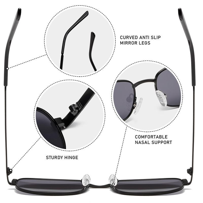 2272 Metal Small Box Vintage Classic Sunglasses Fashion Trend Uv Protection