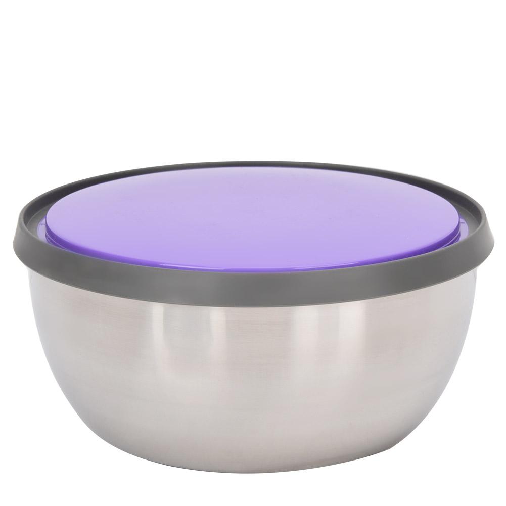 3Pcs Stainless Steel Seal Bowl with Lid Food Storage Box Container Kitchen Tool